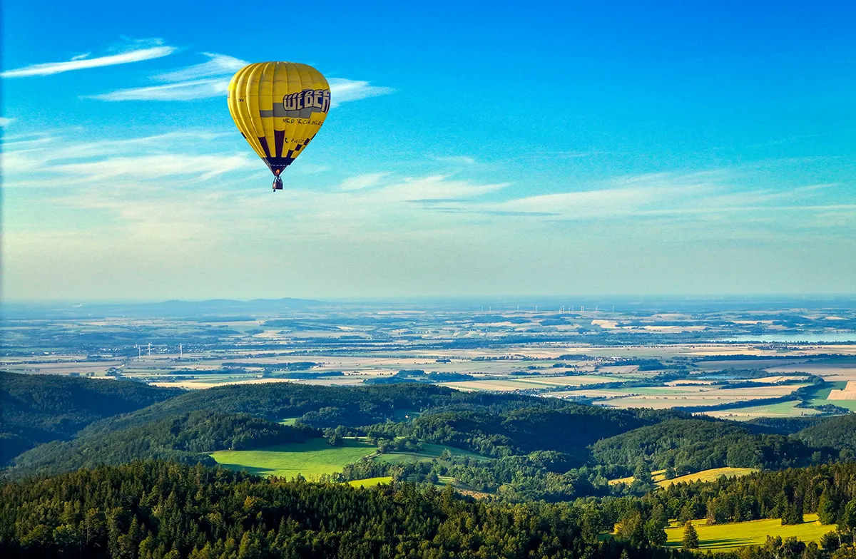Na miejscu — balon nad Przełęczą Gierałtowską